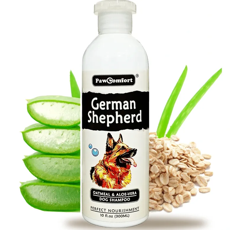 PawComfort German Shepherd Shampoo - Oatmeal, Shea Butter & Aloe Vera